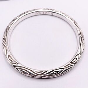 Sterling Silver SSD signed Bangle Bracelet